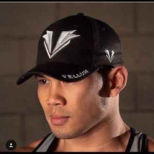 Black and silver-gray vellum hat